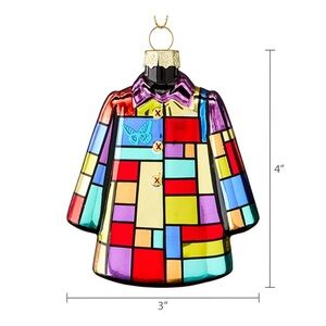 Exclusive Dolly Parton Coat of Many Colors Glass Christmas Ornament NIB 2025